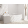 Vanová baterie Hansgrohe Tecturis E bez podomítkového tělesa matná bílá 73443700