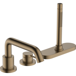 Vanová baterie Hansgrohe Tecturis S bez podomítkového tělesa kartáčovaný bronz 73447140
