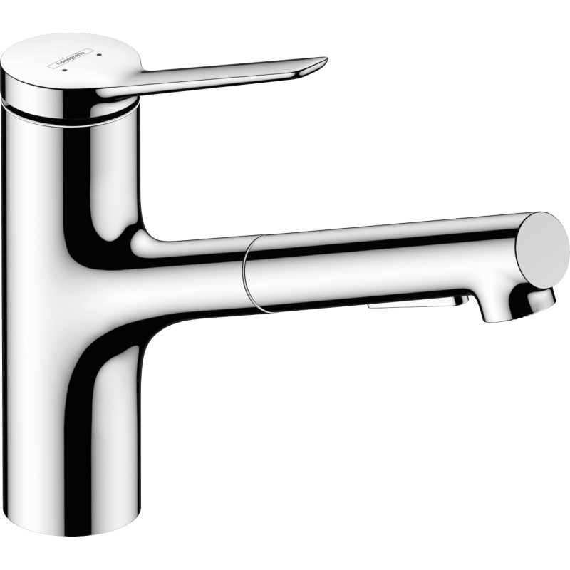 Dřezová baterie Hansgrohe Zesis M33 s vytahovací sprškou, 2 proudy chrom 74820000