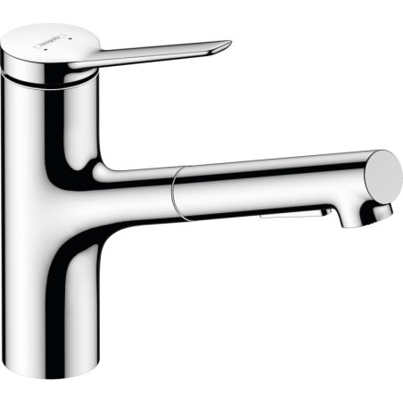 Dřezová baterie Hansgrohe Zesis M33 s vytahovací sprškou, 2 proudy chrom 74820000