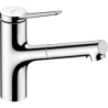 Dřezová baterie Hansgrohe Zesis M33 s vytahovací sprškou, 2 proudy chrom 74820000