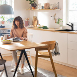 Dřezová baterie Hansgrohe Zesis M33 s vytahovací sprškou, 2 proudy matná černá 74821670