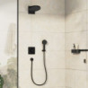 Sprchová a vanová baterie Hansgrohe DuoTurn Q bez podomítkového tělesa matná černá 75414670