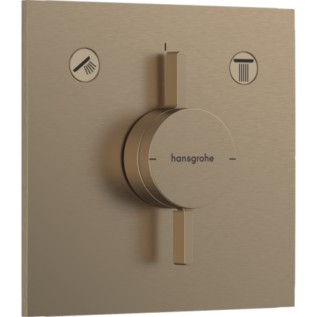 Sprchová a vanová baterie Hansgrohe DuoTurn E bez podomítkového tělesa kartáčovaný bronz 75417140