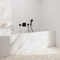 Sprchová a vanová baterie Hansgrohe DuoTurn E bez podomítkového tělesa matná černá 75417670