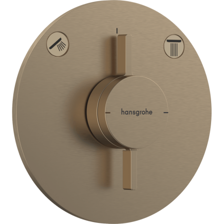 Sprchová a vanová baterie Hansgrohe DuoTurn S bez podomítkového tělesa kartáčovaný bronz 75418140
