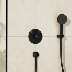 Sprchová a vanová baterie Hansgrohe DuoTurn S bez podomítkového tělesa matná černá 75418670