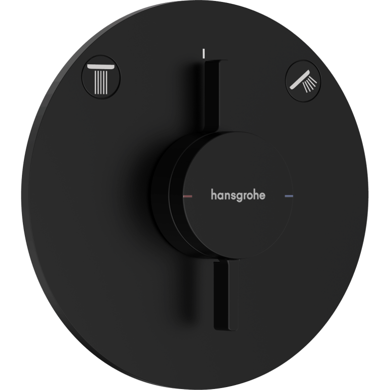 Sprchová a vanová baterie Hansgrohe DuoTurn S bez podomítkového tělesa matná černá 75418670