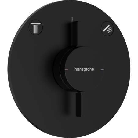 Sprchová a vanová baterie Hansgrohe DuoTurn S bez podomítkového tělesa matná černá 75418670