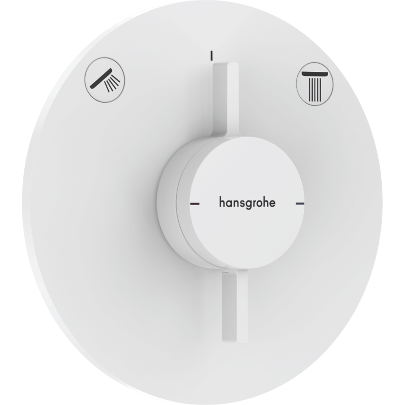 Sprchová a vanová baterie Hansgrohe DuoTurn S bez podomítkového tělesa matná bílá 75418700