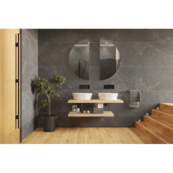 Umyvadlo na desku SAT Aula 47x38 cm bez otvoru pro baterii, bez přepadu SATAU4738