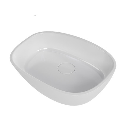 Umyvadlo na desku SAT Aula 50x36 cm bez otvoru pro baterii, bez přepadu SATAU5036