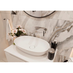 Umyvadlo na desku SAT Aula 60x36 cm bez otvoru pro baterii, bez přepadu SATAU6036