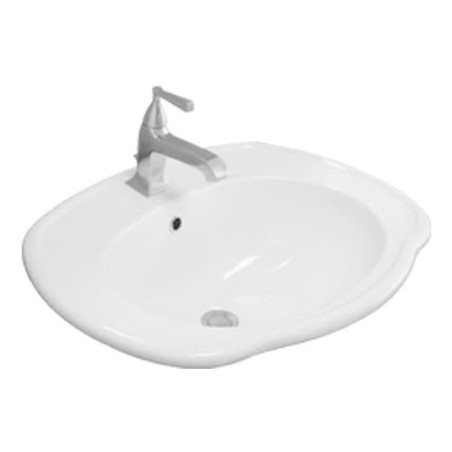 Zápustné umyvadlo AXA Contea 52,5x68 cm bílé 0603901