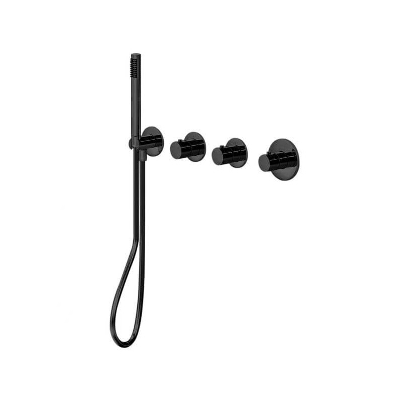 Sprchová a vanová baterie Paffoni bez podomítkového tělesa černá MDE000NO