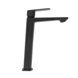 Vysoká umyvadlová baterie SAT Feel bez výpusti černá matná SATBSFEEL285C