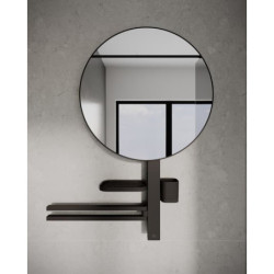 Zrcadlová skříňka Ideal Standard Alu+ 67x82 cm silk black BD587XG