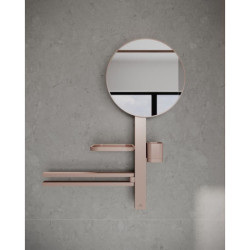 Zrcadlová skříňka Ideal Standard Alu+ 58x72 cm rosé BD588RO