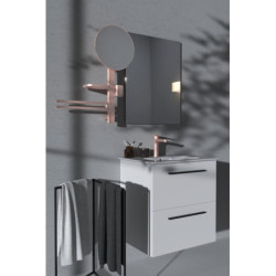 Zrcadlová skříňka Ideal Standard Alu+ 58x72 cm rosé BD588RO