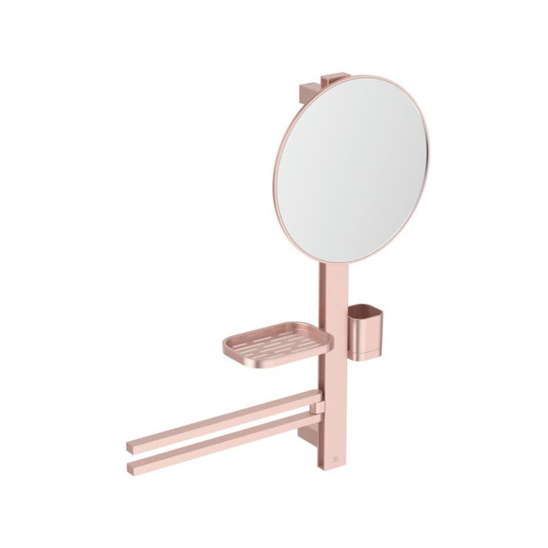 Zrcadlová skříňka Ideal Standard Alu+ 58x72 cm rosé BD588RO