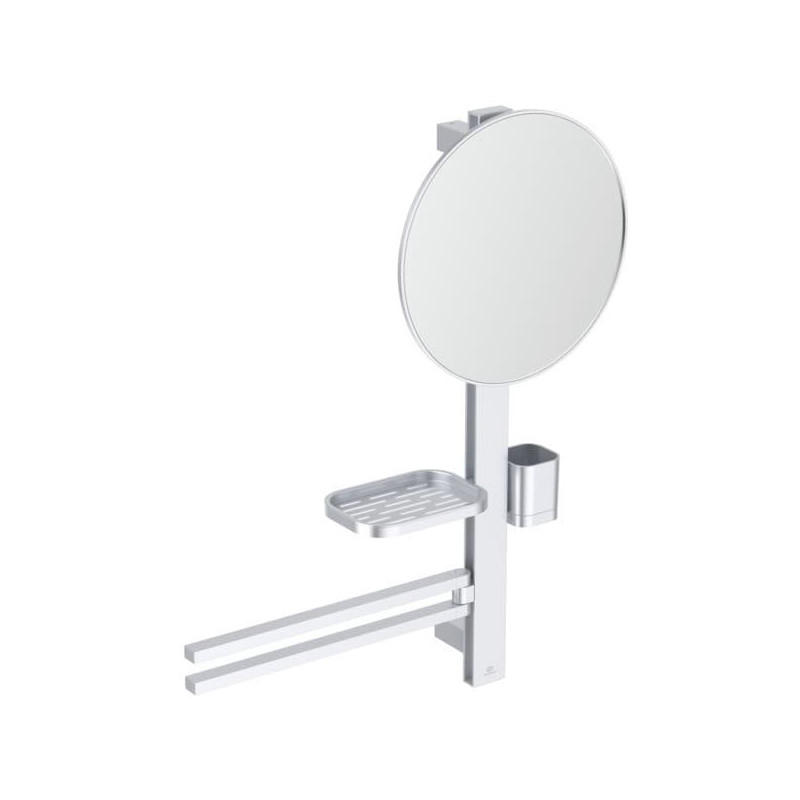 Zrcadlová skříňka Ideal Standard Alu+ 58x72 cm silver matte BD588SI