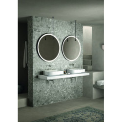 Zrcadlo bez vypínače Ideal Standard Conca 90x90 cm nerez T4133BH