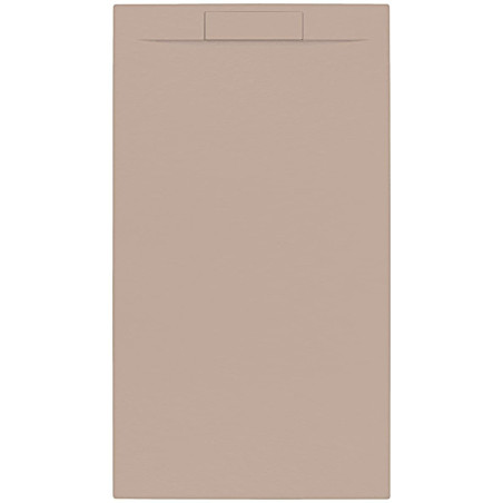 Sprchová vanička obdélníková SAT Fusion 100x80 cm litý mramor Moka SATFU10080MO