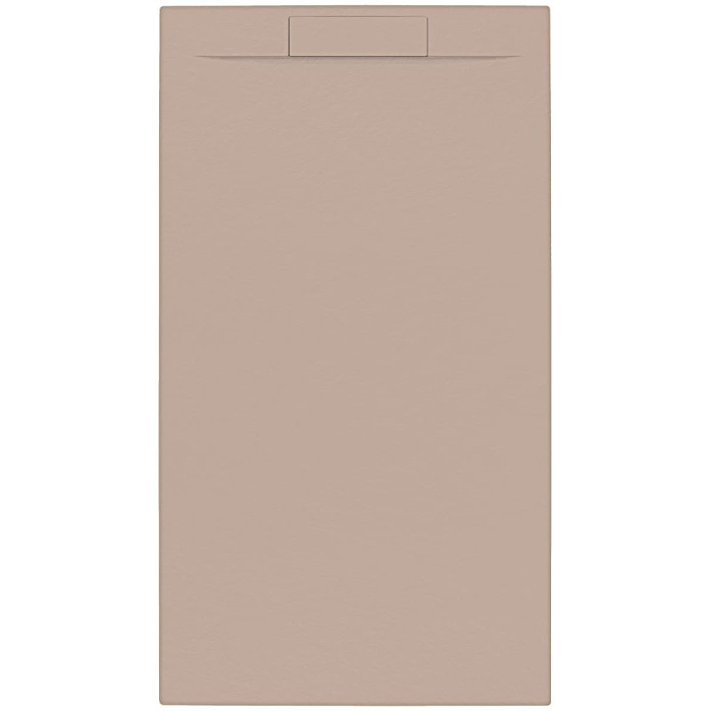 Sprchová vanička obdélníková SAT Fusion 160x80 cm litý mramor Moka SATFU16080MO