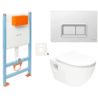 Závěsný wc set do lehkých stěn / předstěnová SAT Project SIKOVSSATPRO51680
