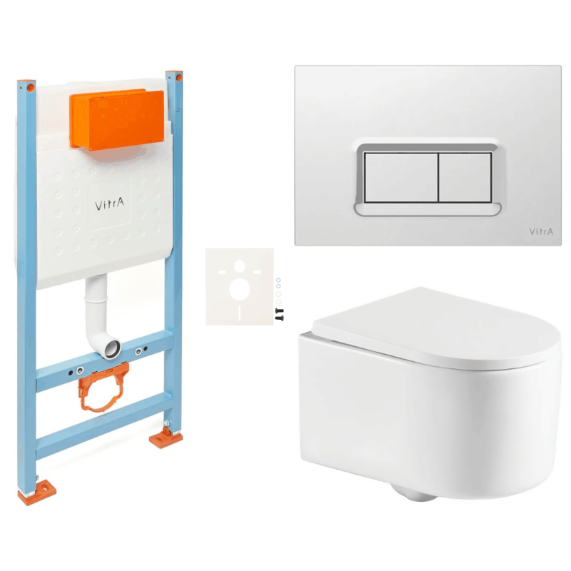 Závěsný wc set do lehkých stěn / předstěnová SAT Tornado SIKOVSTOR72680