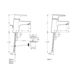 Umyvadlová baterie Ideal Standard Connect Blue bez výpusti chrom B9917AA