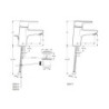 Umyvadlová baterie Ideal Standard Connect Blue bez výpusti chrom B9917AA