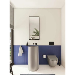 Ovládací tlačítko VitrA Root Square plast černá matná 740-2311