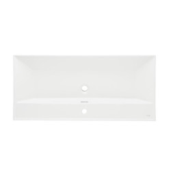 Nábytkové umyvadlo SAT B-Way 101x46,5 cm bílá matná, otvor pro baterii uprostřed SATBW10046WM