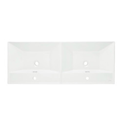 Nábytkové dvojumyvadlo SAT B-Way 121x46 cm dva otvory pro baterii SATBW212046