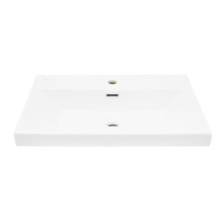 Nábytkové umyvadlo SAT B-Way 61x46,5 cm bílá matná otvor pro baterii uprostřed SATBW6046MW