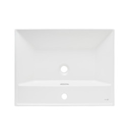 Nábytkové umyvadlo SAT B-Way 61x46,5 cm bílá matná otvor pro baterii uprostřed SATBW6046MW