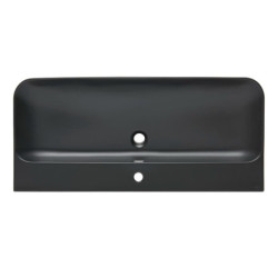 Nábytkové umyvadlo SAT Fusion 100,6x46 cm černá matná otvor pro baterii uprostřed SATFUS10046BKM