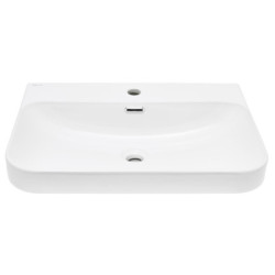 Nábytkové umyvadlo SAT Fusion 60,5x46 cm otvor pro baterii uprostřed SATFUS6046