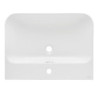 Nábytkové umyvadlo SAT Fusion 60,5x46 cm bílá matná, otvor pro baterii uprostřed SATFUS6046MW