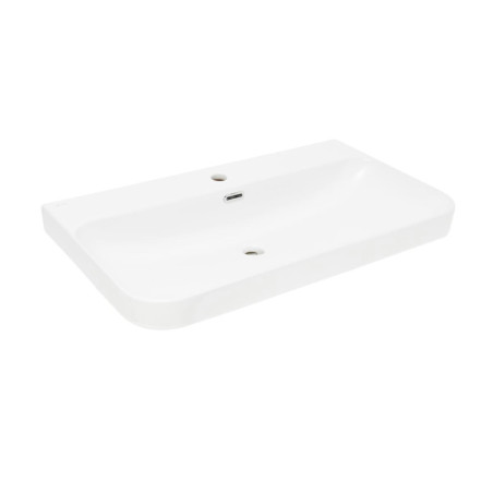 Nábytkové umyvadlo SAT Fusion 81x46 cm otvor pro baterii uprostřed SATFUS8046