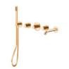 Podomítková vanová baterie Paffoni broušené zlato MDE001HGSP