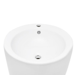 Volně stojící umyvadlo SAT Fusion 85x50 cm otvor pro baterii uprostřed SATFUS8550