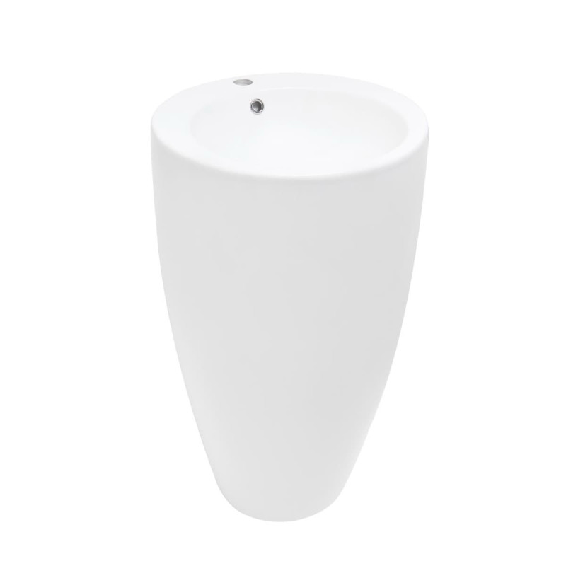 Volně stojící umyvadlo SAT Fusion 85x50 cm otvor pro baterii uprostřed SATFUS8550