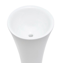 Volně stojící umyvadlo SAT Fusion 42,5x42,5 cm bez otvoru na baterii SATFUS9543