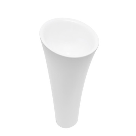 Volně stojící umyvadlo SAT Fusion 42,5x42,5 cm bez otvoru na baterii SATFUS9543