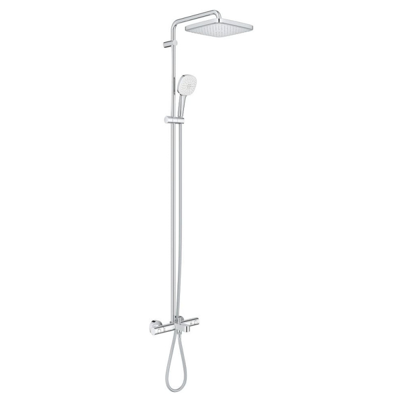 Sprchový systém GROHE Tempesta Cube System s vanovým termostatem chrom 26691001