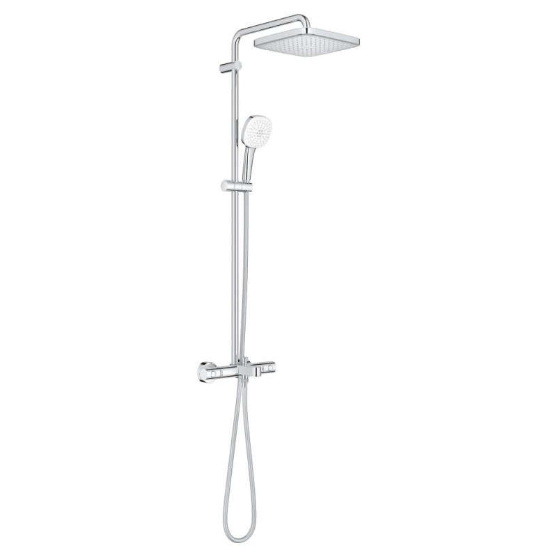 Sprchový systém GROHE Tempesta Cube System s vanovým termostatem chrom 26975001
