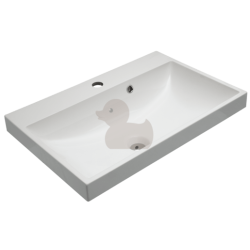 Nábytkové umyvadlo Naturel Cube Way 80x40 cm otvor pro baterii uprostřed CU8050