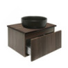 Koupelnová skříňka s krycí deskou SAT Evolution 58x30x44,8 cm ořech mat SATEVO60NAD